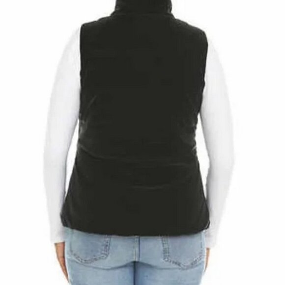 Pacific Trail BLACK Neo-Velvet Puffer Vest - Picture 2 of 4